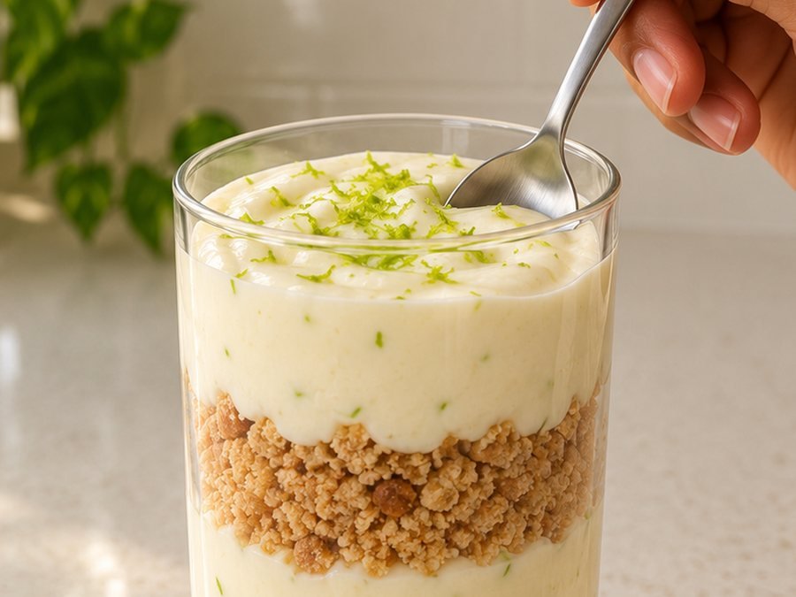 Torta de limão de copo